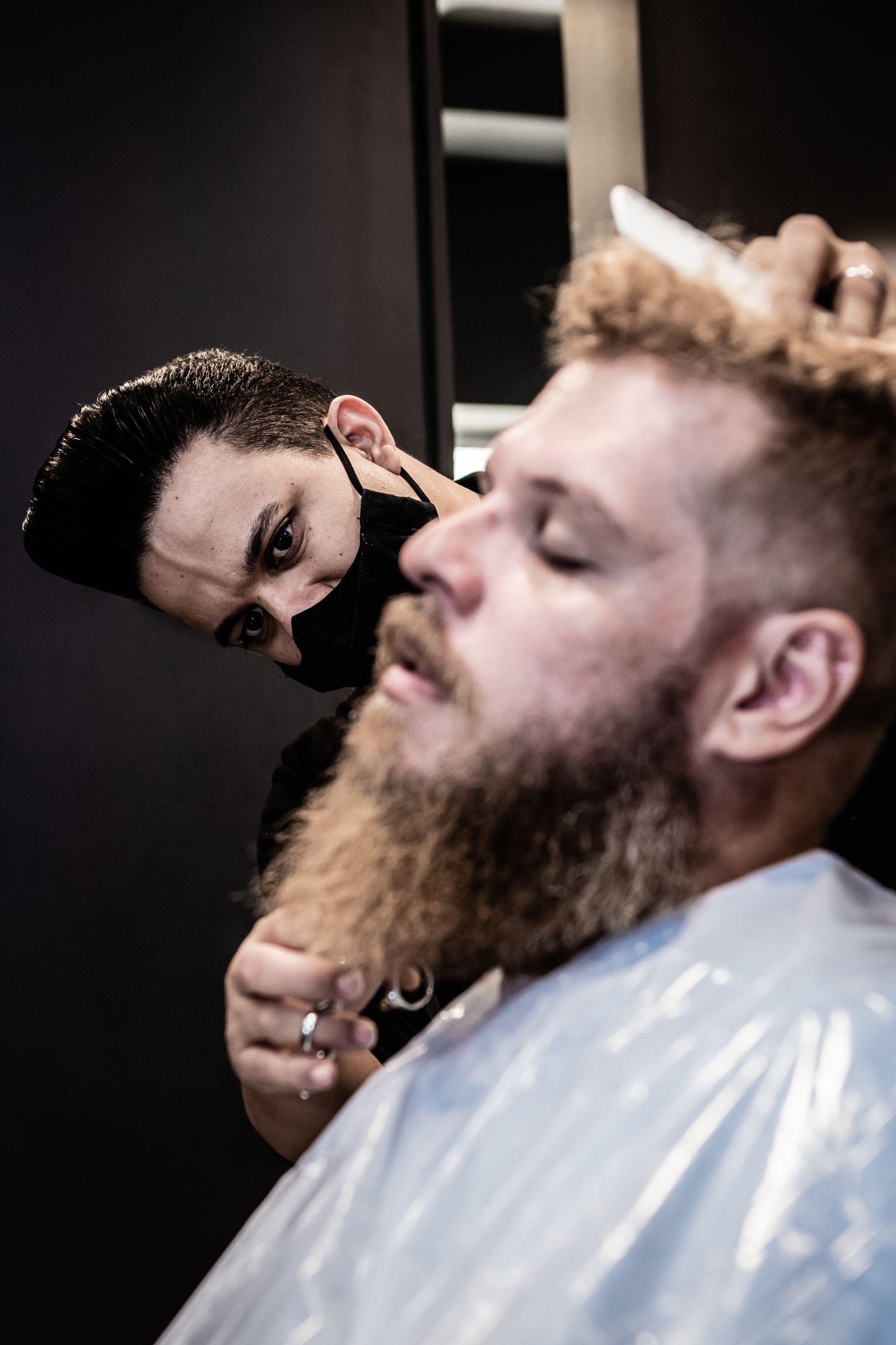 Close beard detail; concept placeholder photography
